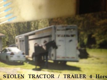 STOLEN TRACTOR / TRAILER 4 Horse Exiss Stc20,  Near Knoxville address but not in city limits, TN, 37914